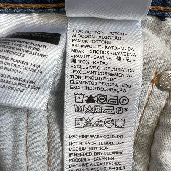 EUC Levi's 405 Blue Denim Men Shorts sz 27 Nice Leather Label No Flaws - Picture 10 of 10